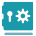 Secure vault or safe settings icon.
